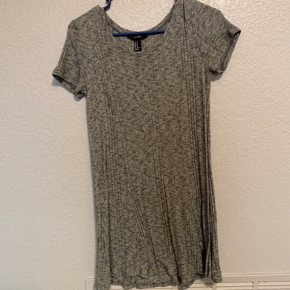 Short Grey sweater dress